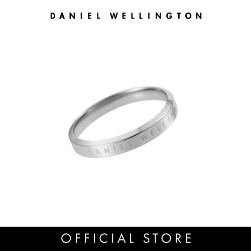 (ทักแชทรับโค้ด) Daniel Wellington แหวน CLASSIC RING 52มม สีเงิน