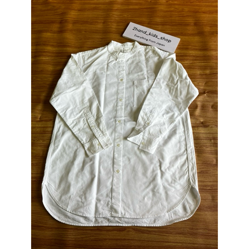 มือสองญี่ปุ่น•เสื้อคอจีน Muji สีขาว ผ้าฝ้าย 100%  Sz.M -L ผู้ชาย อก 44” สภาพดีค่ะ มีกระดุมอะไหล่ให้ 