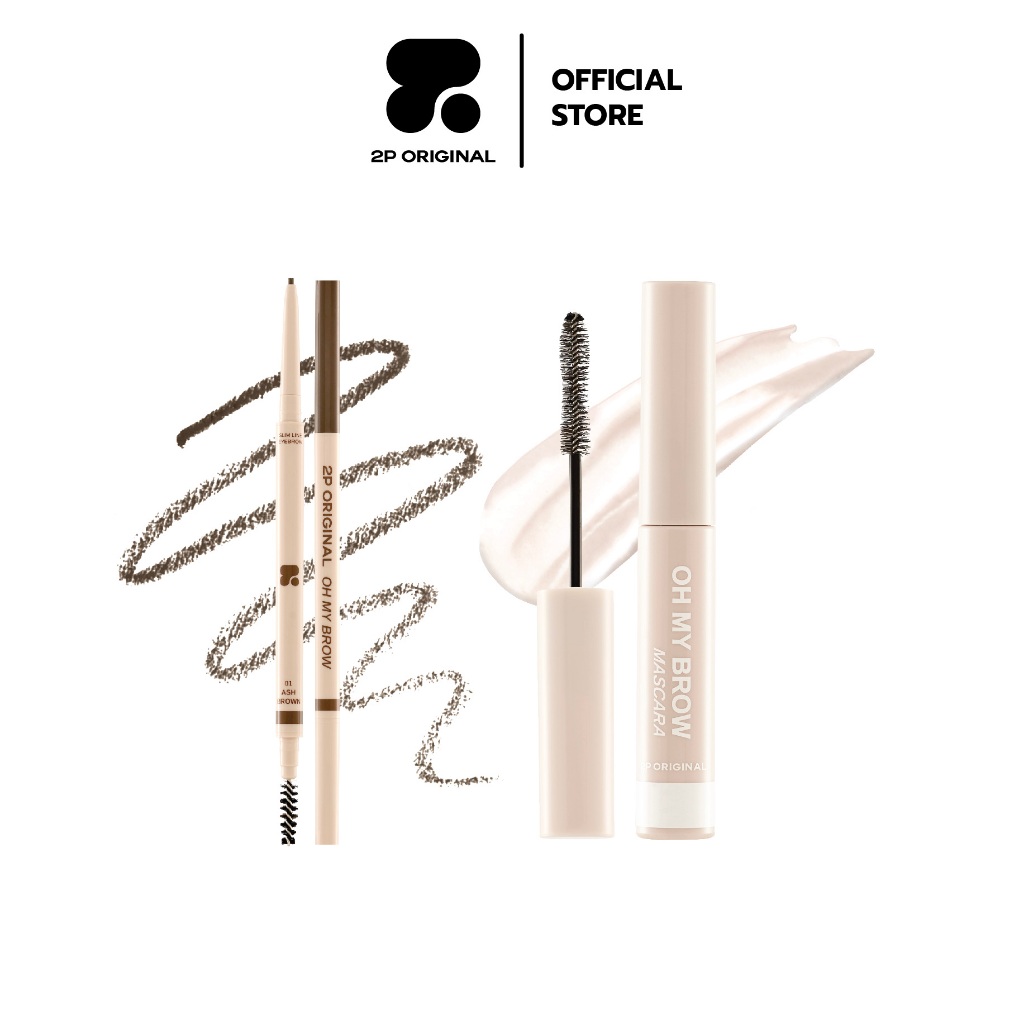 พิเศษ!! ซื้อคู่ OH MY BROW +OH MY BROW MASCARA #งานคิ้ว ดินสอเขียนคิ้ว มาสคาร่าล็อคขนคิ