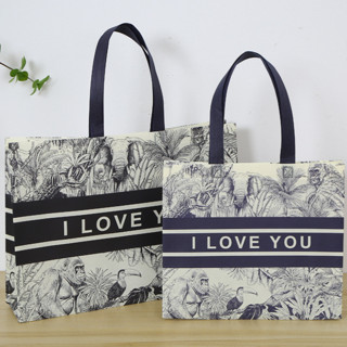 พร้อมส่ง ถุงผ้าสปันบอนด์ กระเป๋าผ้า กระเป๋าถือลดโลกร้อน ถุงช…