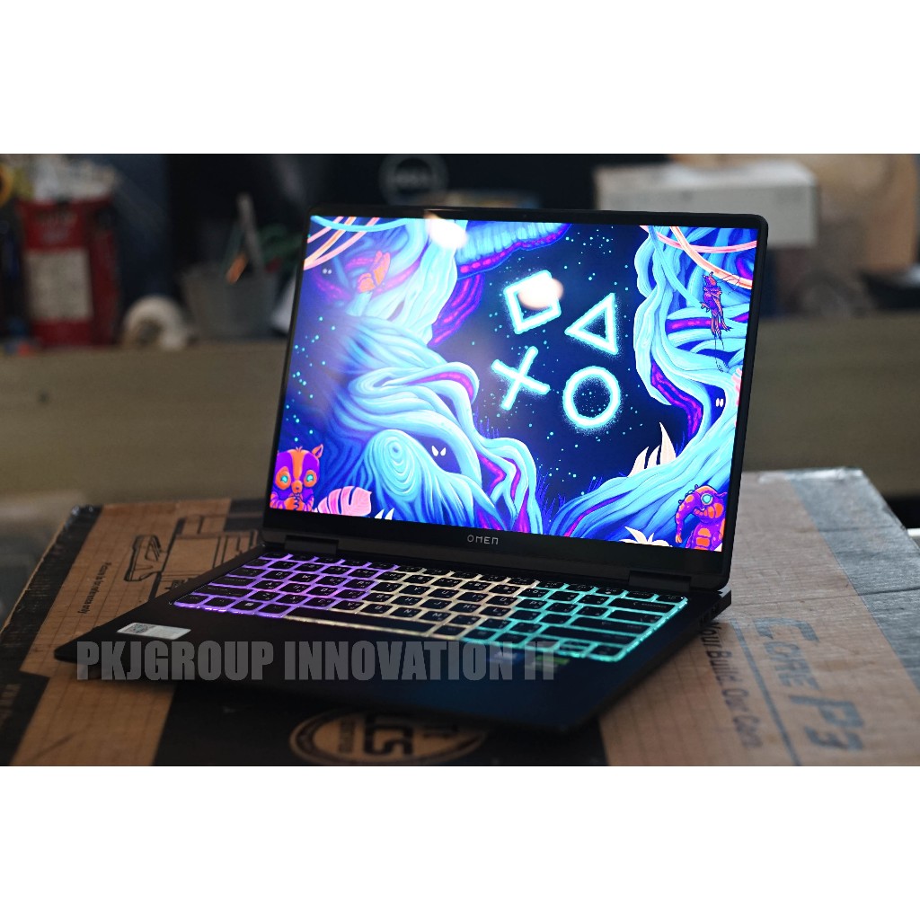 โน๊ตบุ๊คเล่นเกมจอสวยมือสอง HP Omen 14-fb0082TX Intel Ultra 7 155H RAM 16 GB M.2 1TB RTX4060