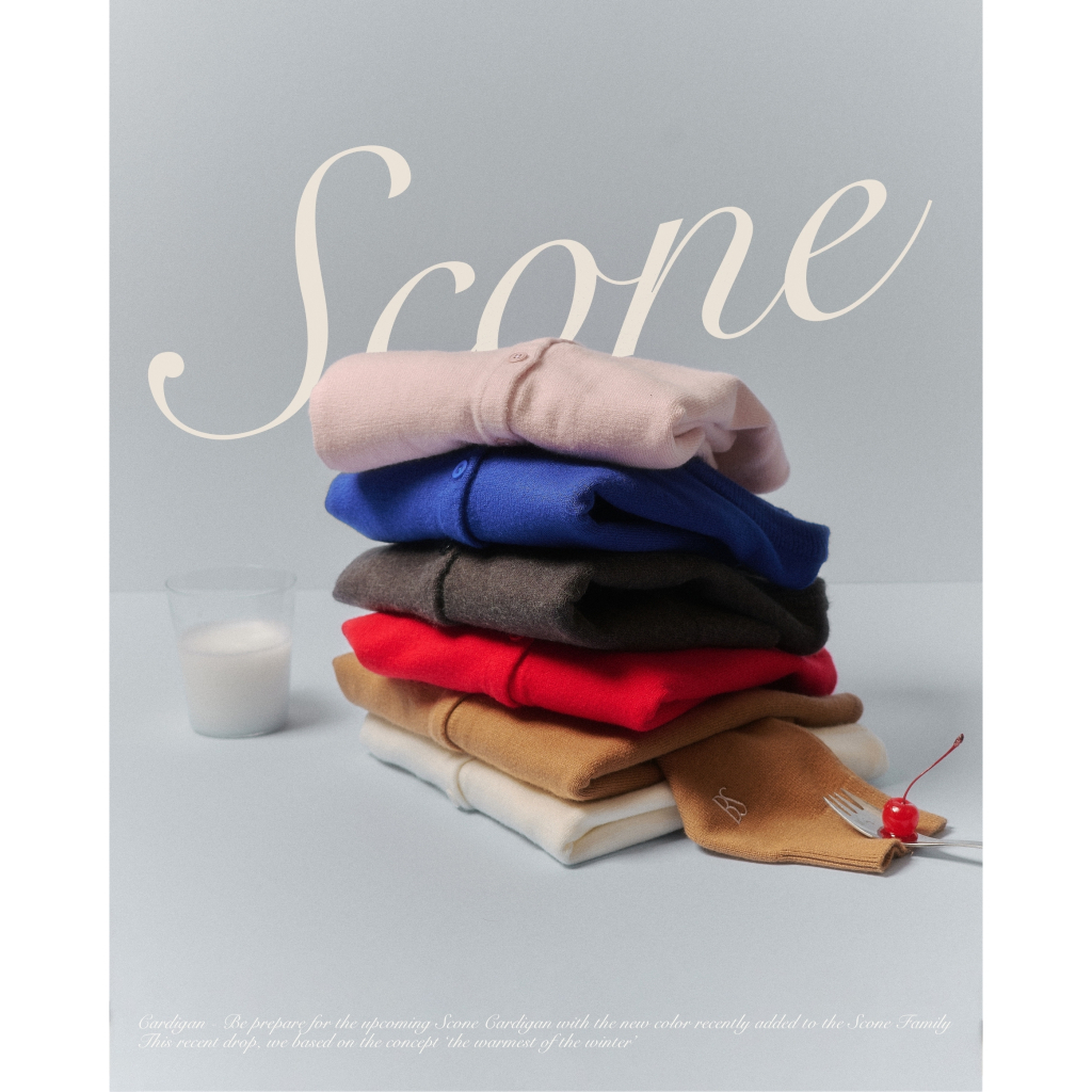 Before Sunset - Scone Mini Cardigan เสื้อคาร์ดิแกนนิตผลิตจากด้าย Cotton