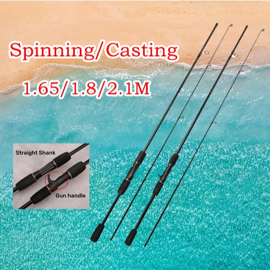 1.6M 1.8M 2.1M Lure Rod เบ็ดตกปลา M เบ็ดตกปลาคาร์บอน Hard ปรับใส่ SUPER LIGHT