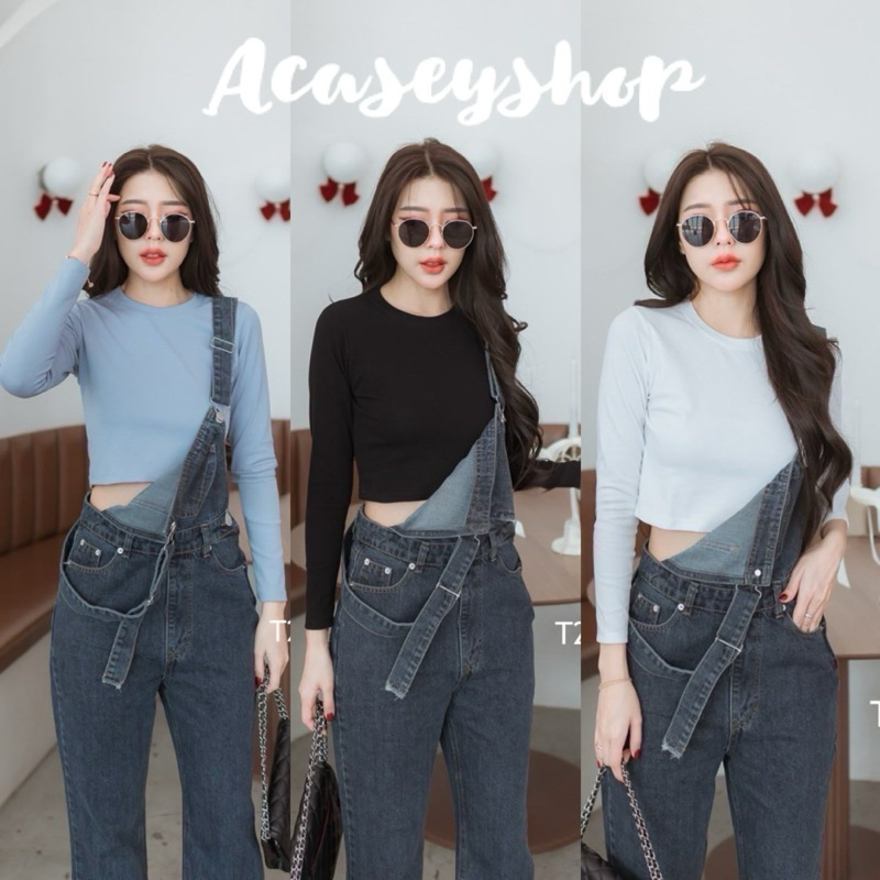 เสื้อยืดคอกลมแขนยาว เนื้อผ้ายูนิโคล่ ใส่สบายมาก รุ่น Havest Crop 262