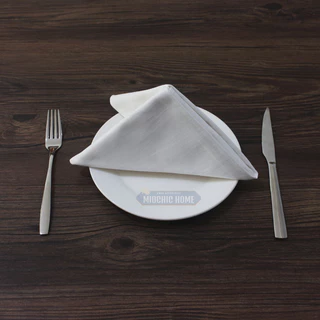 ผ้าเช็ดปาก napkins โรงแรม ร้านอาหาร แน๊ปกิ้น ผ้าเช็ดปากโรงแรม ใช้ผ้า Cotton อย่างดี 17x17 นิ้ว