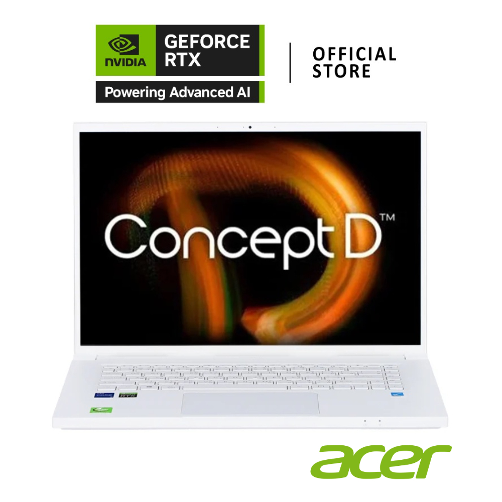 Acer Concept D 3 / GeForce RTX 3050 Ti 4GB / Intel Core i5-11400H (CN316-73G-551S) WHITE