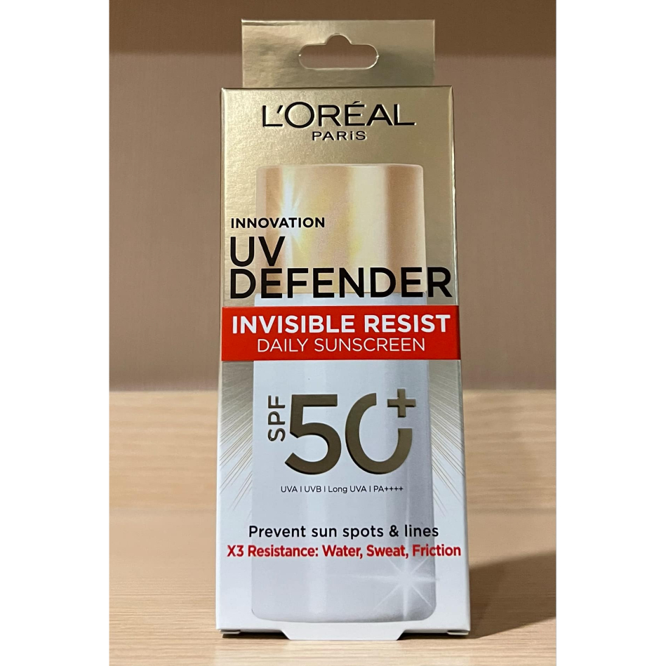 กันแดด Loreal UV Defender Invisible Resist spf 50++++ 50 มล