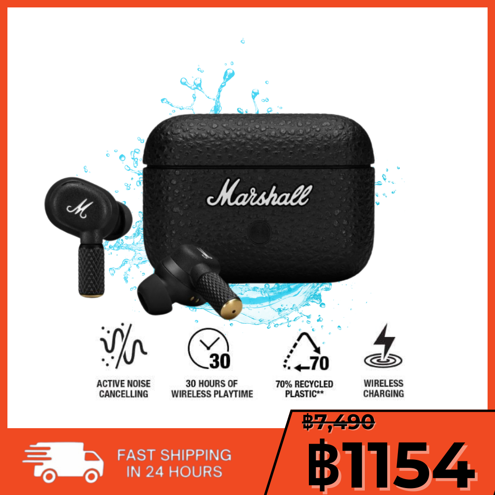 หูฟัง TRUE WIRELESS รุ่น Motif II ANC กันน้ำ 100% ของแท้และมาพร้อมการรับประกัน 3 ปี