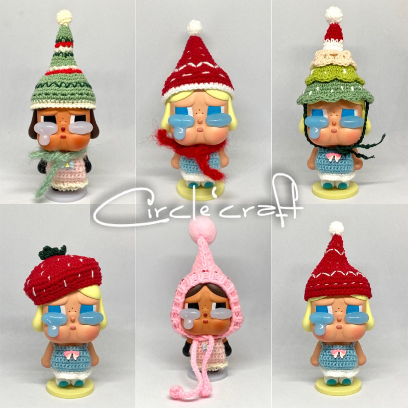 หมวก cry baby again ครายเบบี้ งาน handmade พร้อมส่ง (เฉพาะหมวก/ชุด)