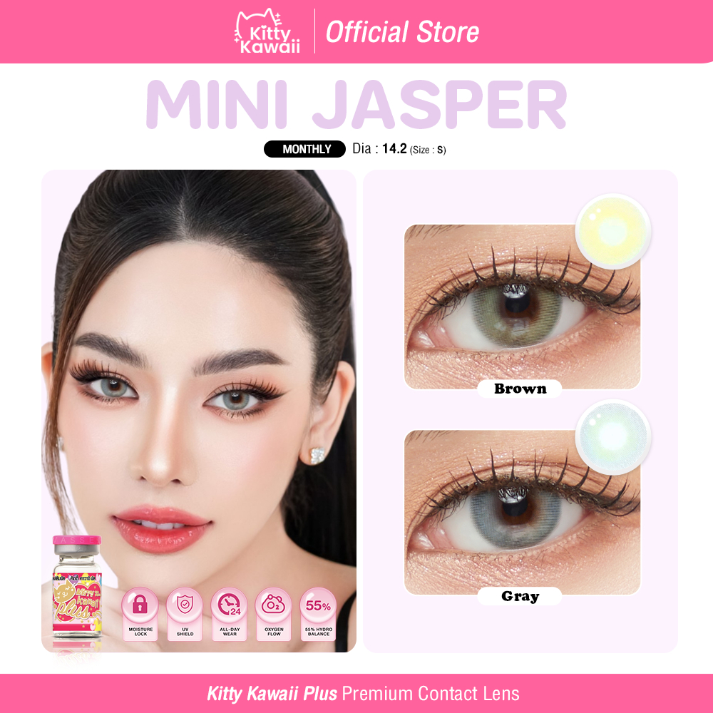 Kitty Kawaii Contact Lens : Mini Jasper - คอนแทคเลนส์รายเดือนคิตตี้ คาวาอิ พัส (VIAL)