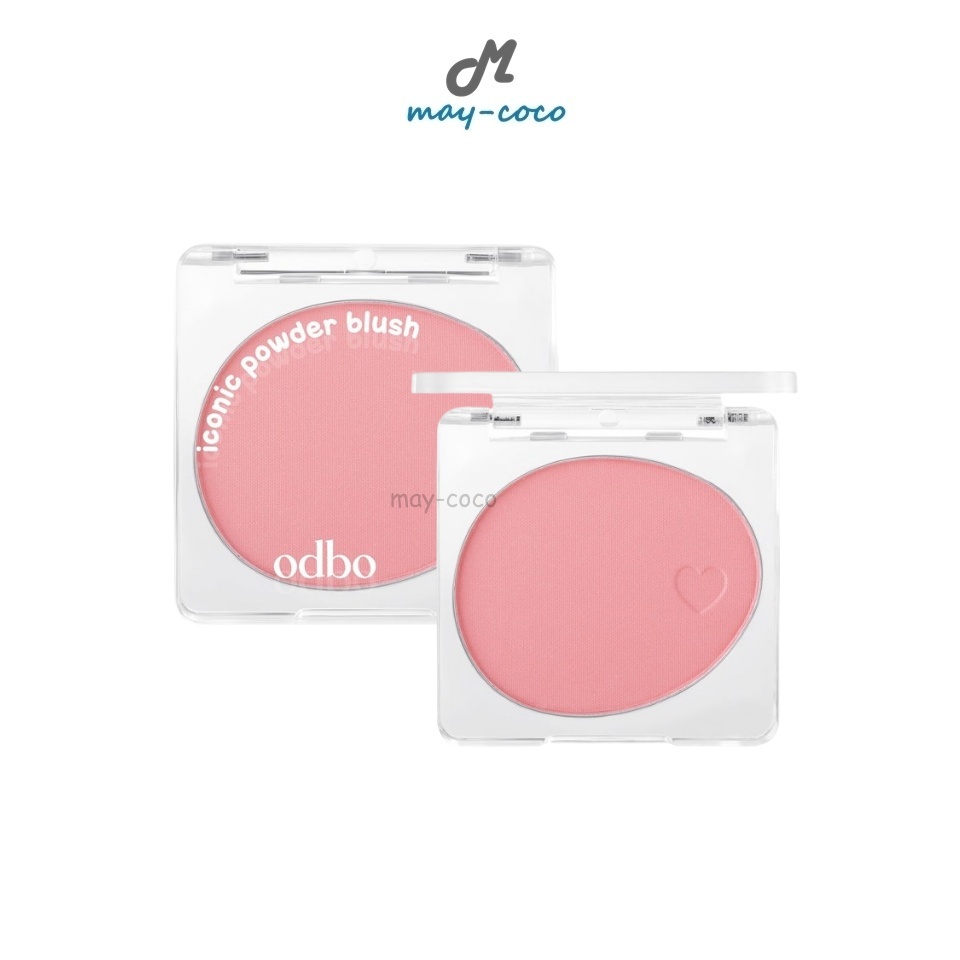 ถูก/แท้/มีไลฟ์ บลัชออน ODBO Iconic Powder Blush บลัชไอโคนิค บลัชเนื้อฝุ่น ปัดแก้ม เนียนนุ่ม พิกเมนต์แน่น ติดทน
