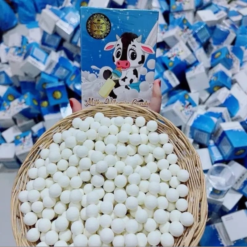 ลูกอม Y.M.W Miky candy รสนมวัว(อายุ15ปีขึ้นไป กินได้)