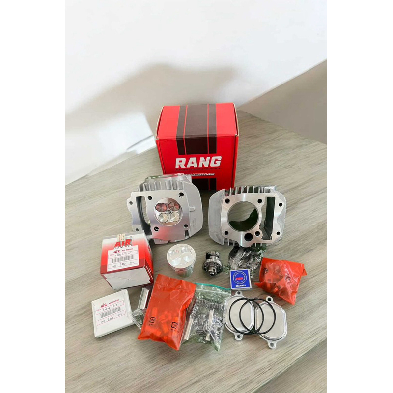 ชุดเสื้อฝา w125 4w ใส่ลูก57,59, 64,66,67 ใส่w125 บังลม,ปลาวาฬ ได้เลย ฝาสูบเซ็ทหลังวาวให้เรียบร้อย