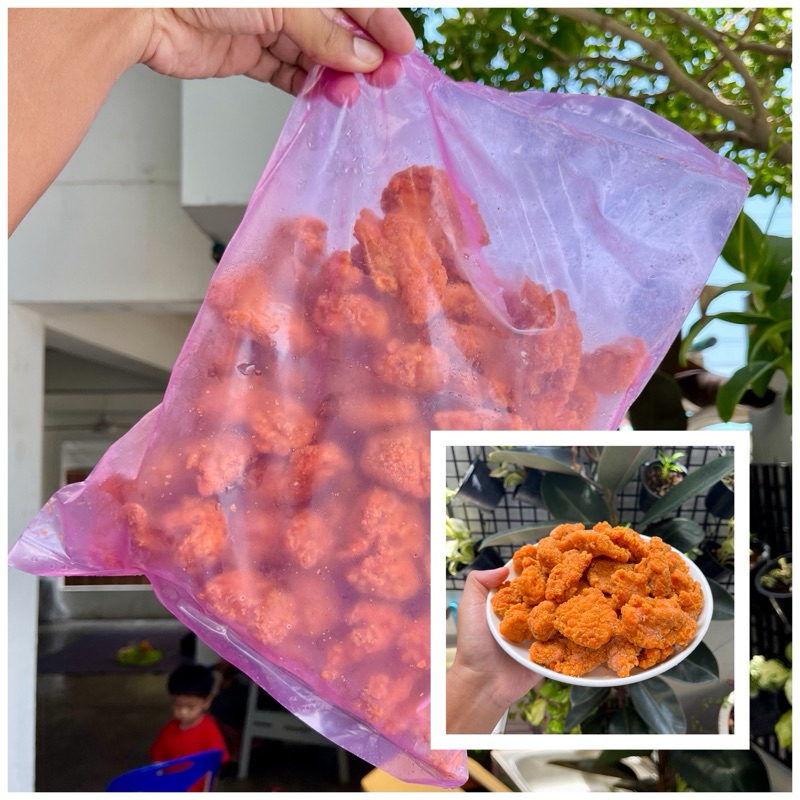 ไก่ป๊อบกรอบ สูตรดั้งเดิม ถุงชมพู ขนาด 1 กก.