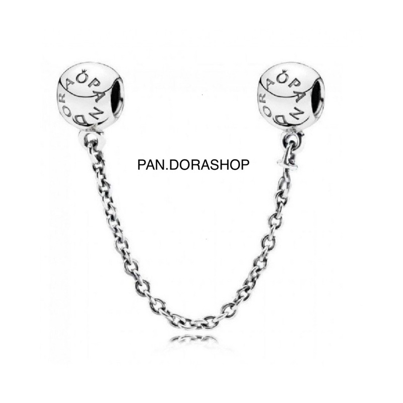 [พร้อมส่ง แท้ 100%]Pandora logo safety chain 5 cm