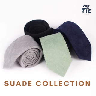 MEN IN TIE เนคไทแบบผูกเองหลากสี สไตล์มินิมอล ผ้าแมตต์ รุ่น Suade กว้าง 7cm