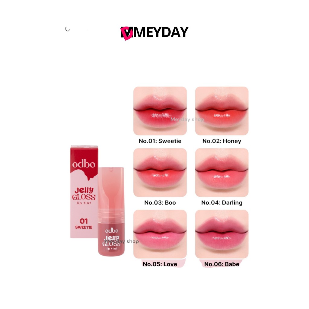 (OD5010) odbo JELLY GLOSS LIP TINT โอดีบีโอ เจลลี่ กลอส ลิป ทิ้นท์ (OD5010) 3 g