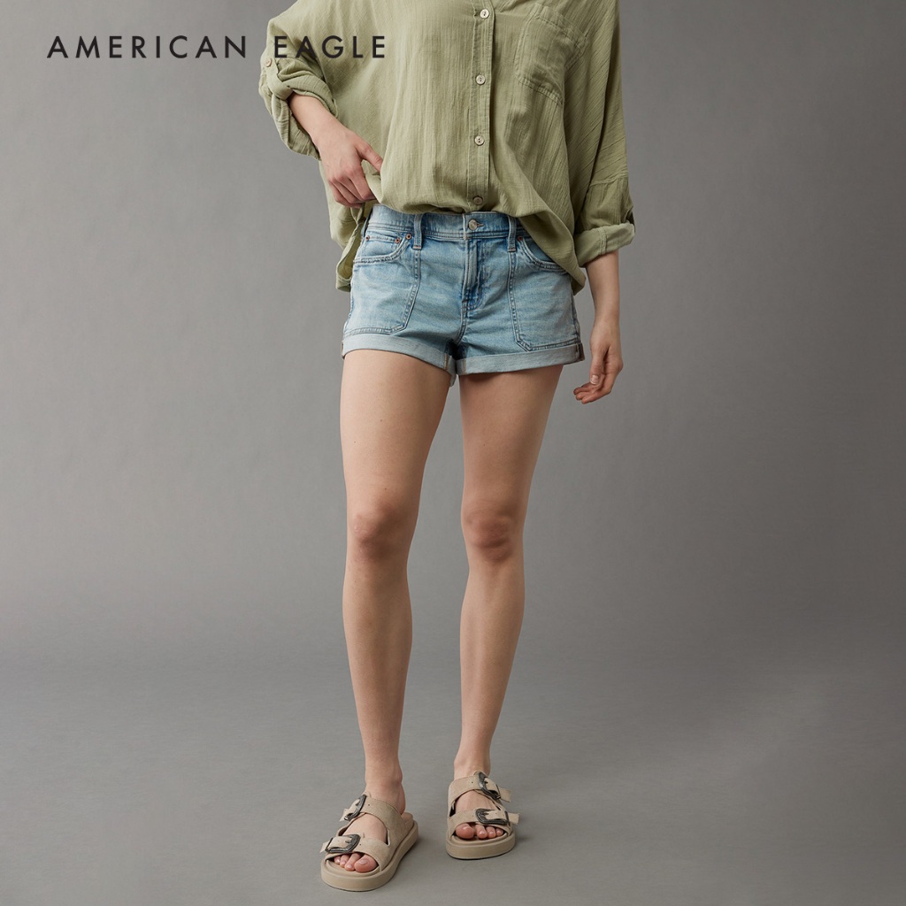 American Eagle Stretch A-Line Short กางเกง ผู้หญิง ขาสั้น เอไลน์ (NWSS 033-8561-970)