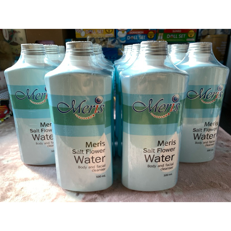 Meris เมอร์ริส มะมาเฮิร์บ น้ำดอกเกลือ500 ml.ทำความสะอาดผิวหน้าผิวกายและหนังศีรษะให้ความชุ่มชื้นแก่ผิวลดสิวสินค้าแท้exp28