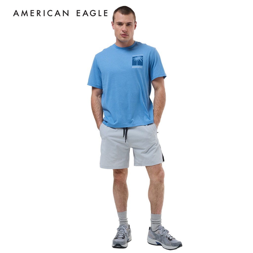 American Eagle 24/7 Graphic SPF T-Shirt เสื้อยืด ผู้ชาย กราฟฟิค (NMTS 017-3676-400)