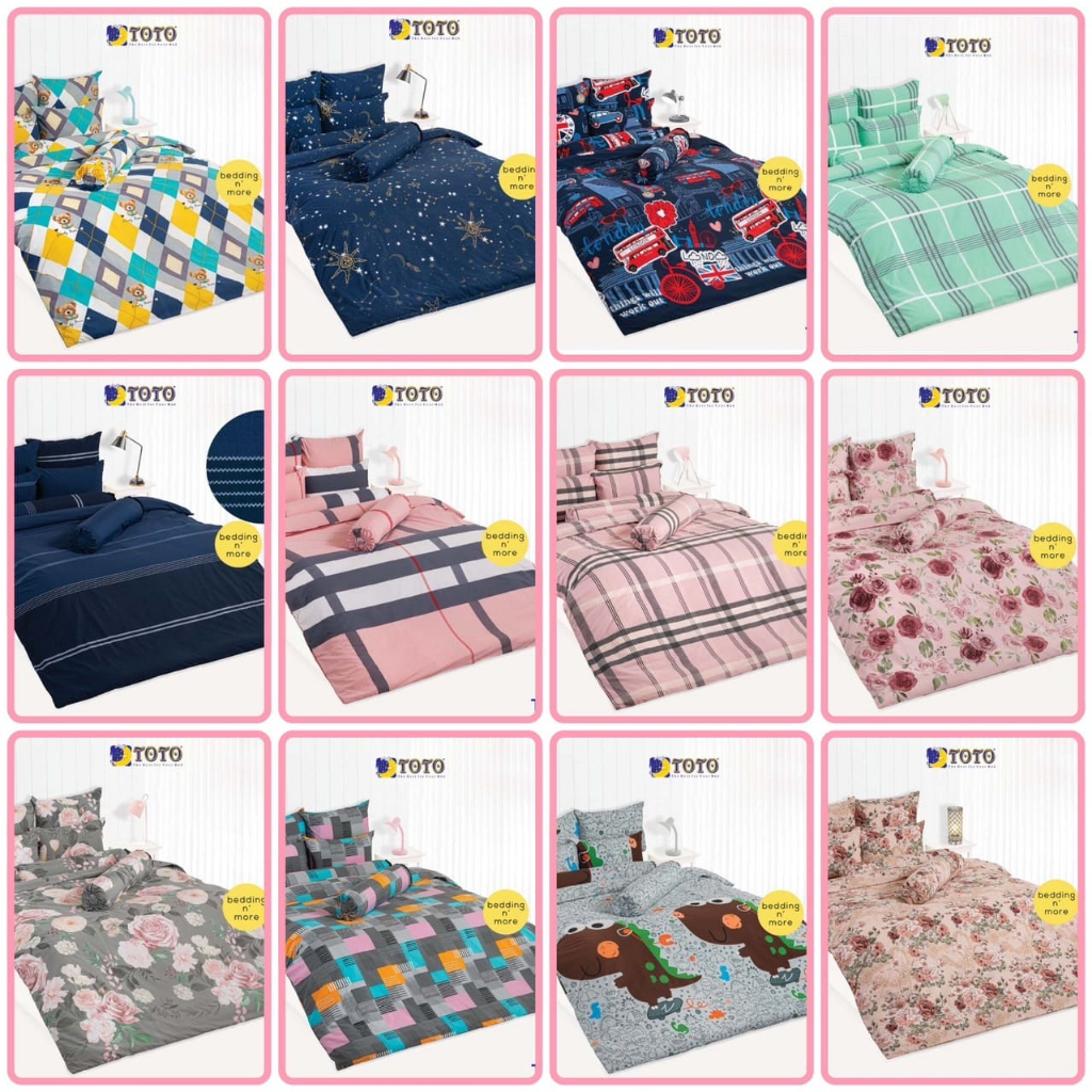 TOTO ผ้านวม 60x97 90x97 และนวมเอนกประสงค์ 60x80 (3.5ฟุต) 70x90(5ฟุต) ลาย TT771 TT772 TT773 TT774 TT7