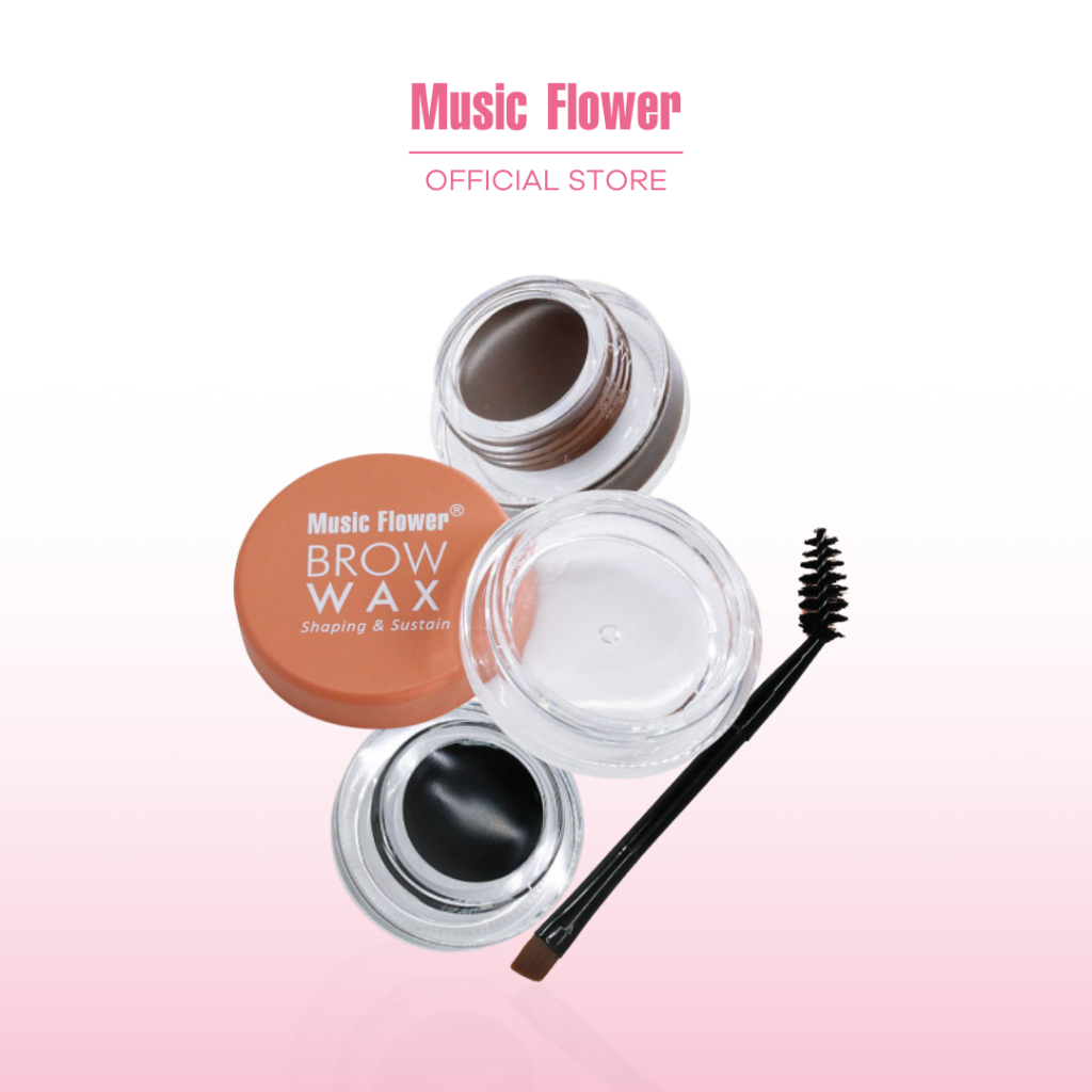 [Music Flower] BROW GEL & EYELINER GEL & SHAPING WAX เจลไลเนอร์เขียนคิ้ว 2 สี+เจลแว้กซ์แต่งทรงคิ้ว
