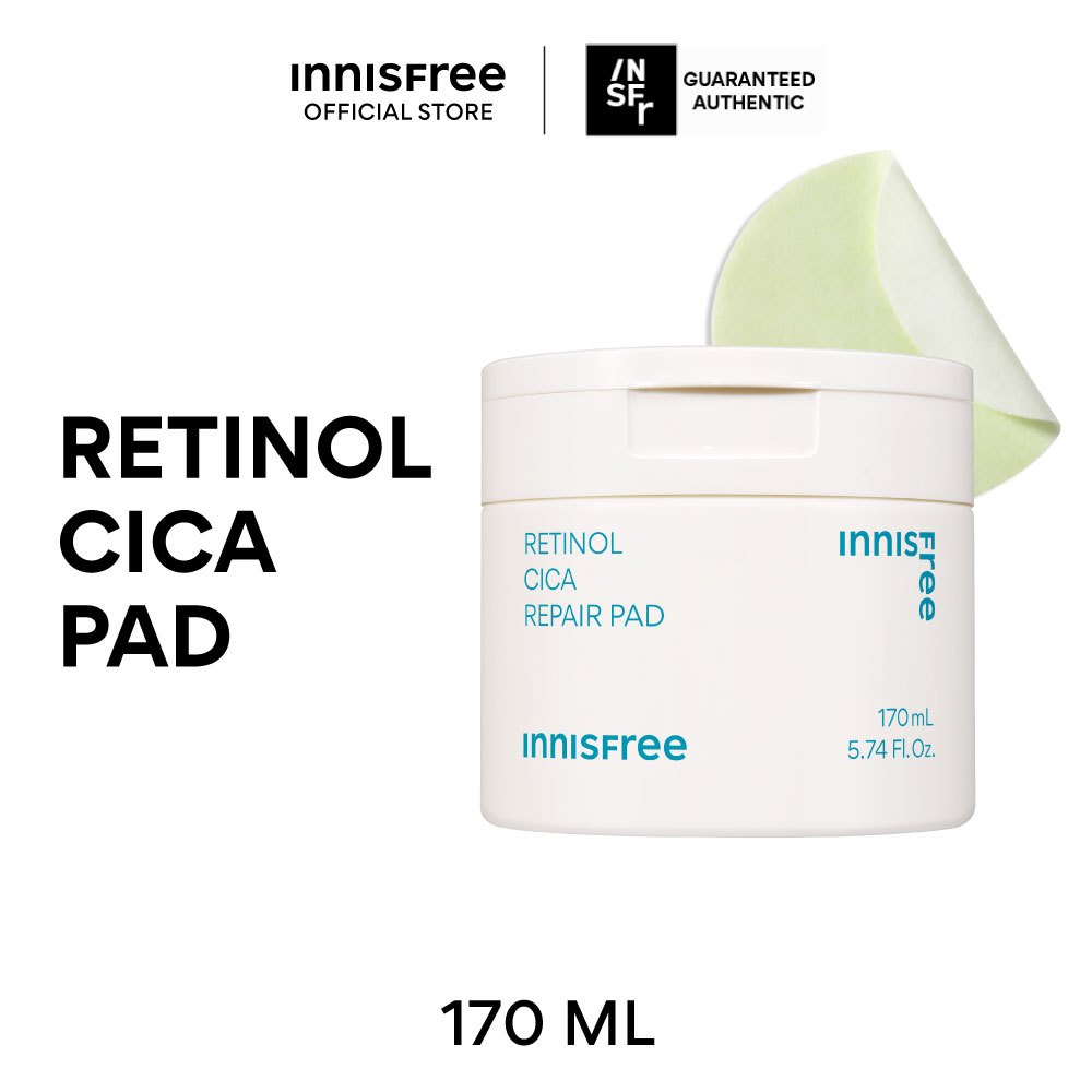 [แพดลดสิว 60 แผ่น] innisfree Retinol Cica Repair Pad 170ml อินนิสฟรี เรตินอลแพด 170มล. cica+retinol