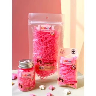 Uniband หนังยางรัดผม ไม่กินผม ไม่ดีดขาดง่าย TPU Mini Plus Size : Light Pink