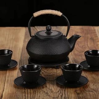 Kettle 900 ml ญี่ปุ่นสไตล์กาน้ำเหล็กหล่อกาน้ำชา + Infuser/กรองกาน้ำชา