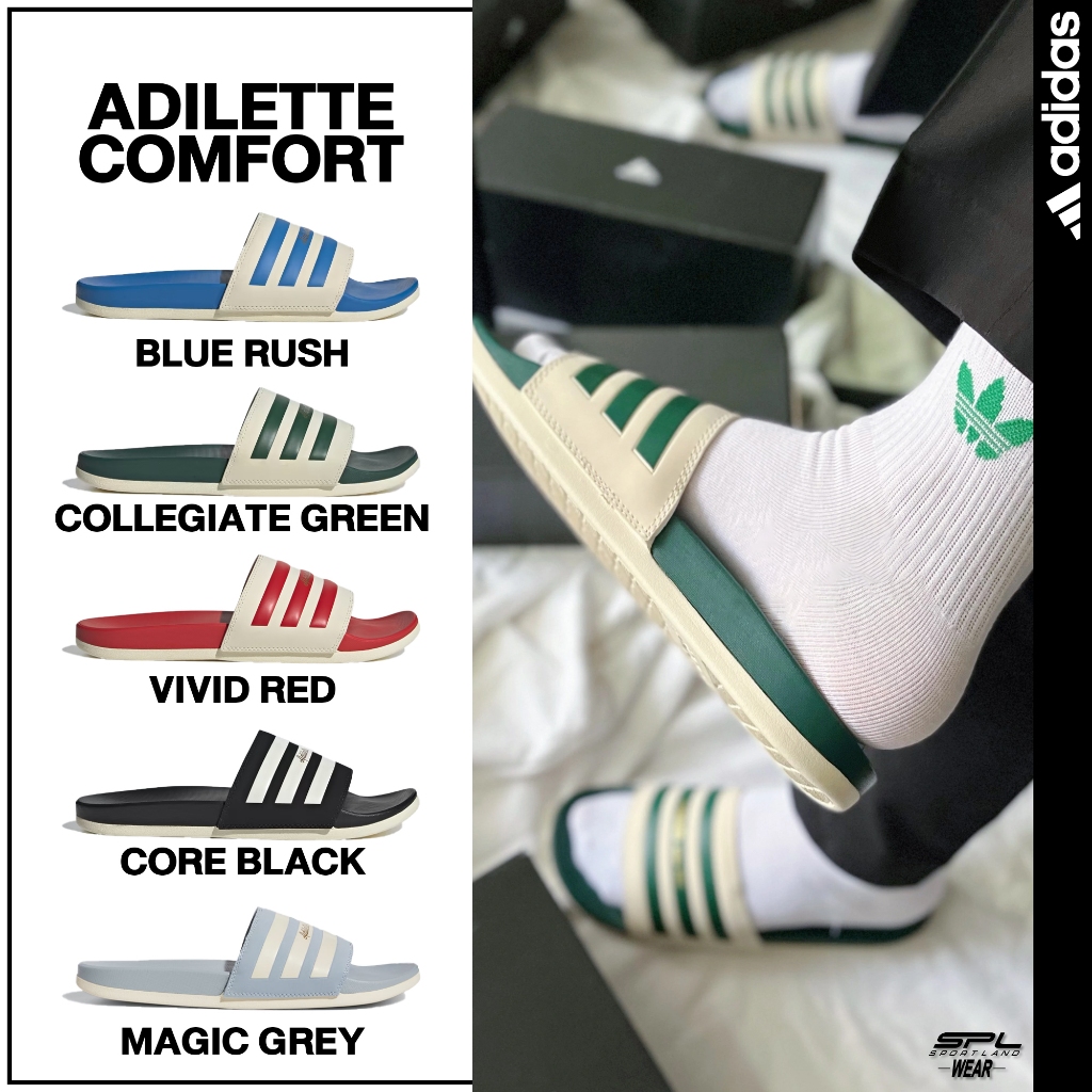 Adidas Collection รองเท้าแตะ รองเท้าแบบสวม Adilette Comfort GW8753 / GW8754 / GW8755 / GW5966 / GX4300 (1500) EOSS
