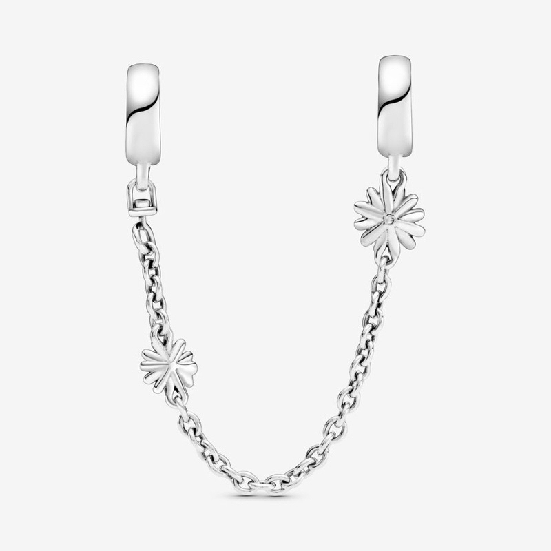 (ของแท้ พร้อมส่ง) Pandora Daisy Safety Chain รูปที่ 3