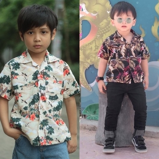 เสื้อฮาวายลายต้นปาล์ม สินค้าเด็กคุณภาพจาก IdeaKidShop