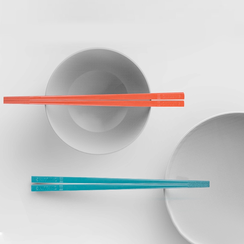 German Zwilling family chopsticks 6 pairs of non-slip colorful classification chopsticks set alloy chopsticks ราคา ถูกที่สุด ดีลบีเคเค แกลเลอรีภาพที่ 4