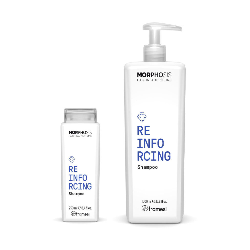 Framesi Morphosis Reinforcing Shampoo / Energizing Spray ผลิตภัณฑ์สำหรับดูแลปัญหาผมร่วง