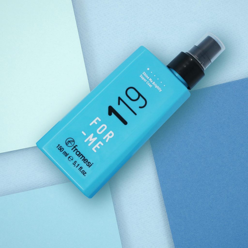 Framesi For Me 119 Shine Me Brightly Super Coat 150ml สเปรย์เพิ่มความเงางามสำหรับผมตรง