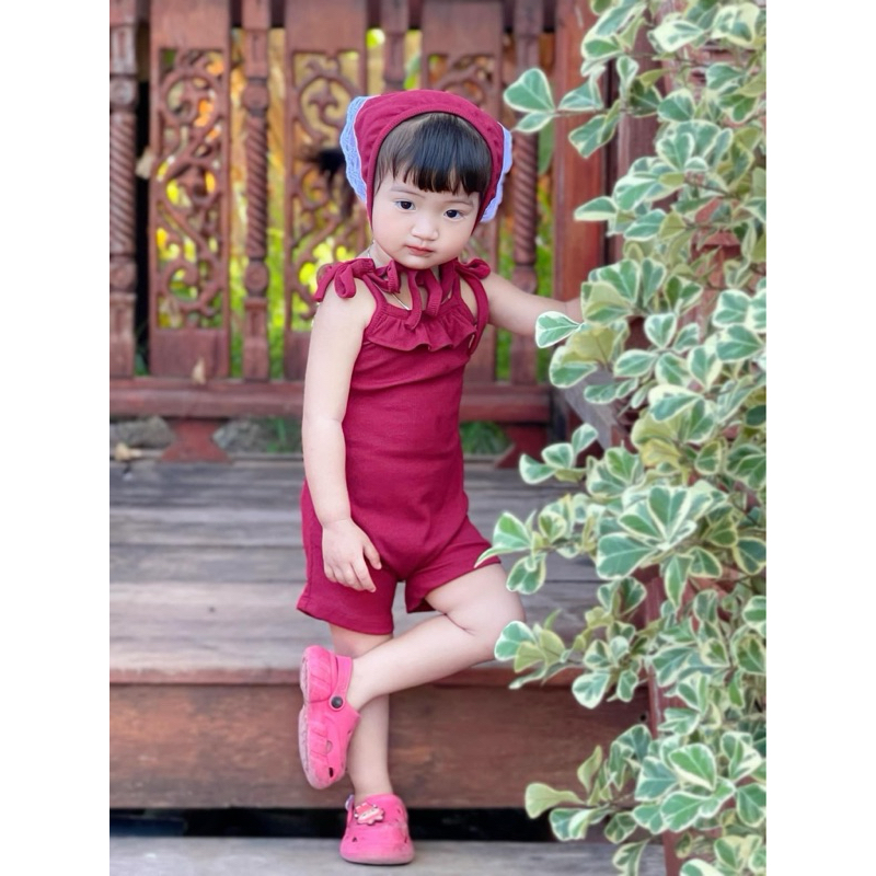 🔥 ส่งไว จาก สมุทรปราการ จั้มสูทลูกสาวสายเดี่ยวพุงป่อง4.5-15 กิโลกรัม ผ้าร่องนิ่ม ชุดลูกสาว - รูปที่ 4