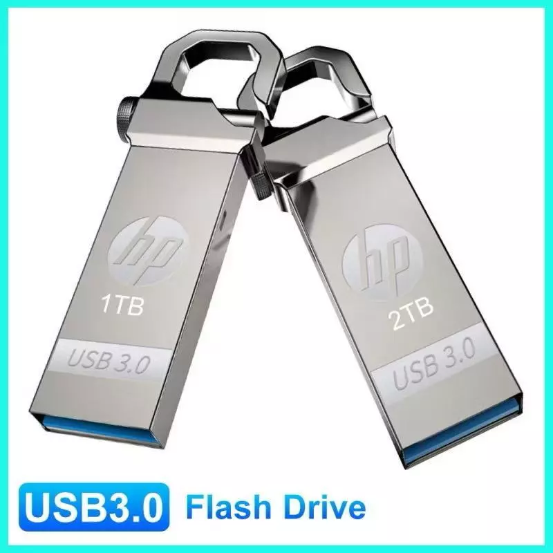 แฟลชไดรฟ์ USB 3.0 1TB 2TB ความเร็วสูง ขนาดเล็ก แบบพกพา สําหรับ HP USB3.0 แฟลชไดรฟ์ USB 1TB 2TB โลหะ กันน้ํา สําหรับรถ