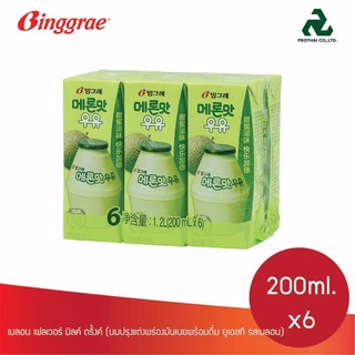 (PACK) BINGGRAE FLAVORED MILK DRINK บิงเกร เฟลเวอร์ มิลค์ ดริ้งค์ (นมยูเอชที รสผลไม้) แพ็ค x 6 กล่อง