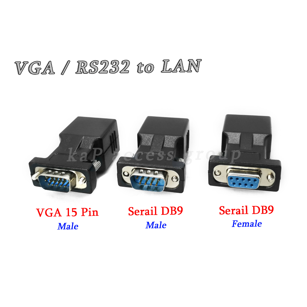 Adapter 15Pin / 9Pin to Lan RJ45 Female
