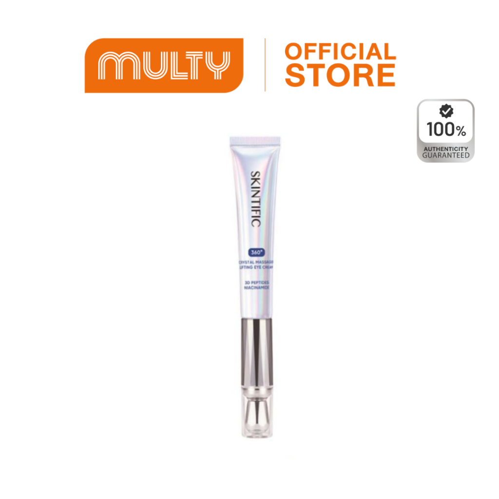 SKINTIFIC 360 Crystal Massager Lifting Eye Cream 20g. ครีมบำรุงรอบดวงตา