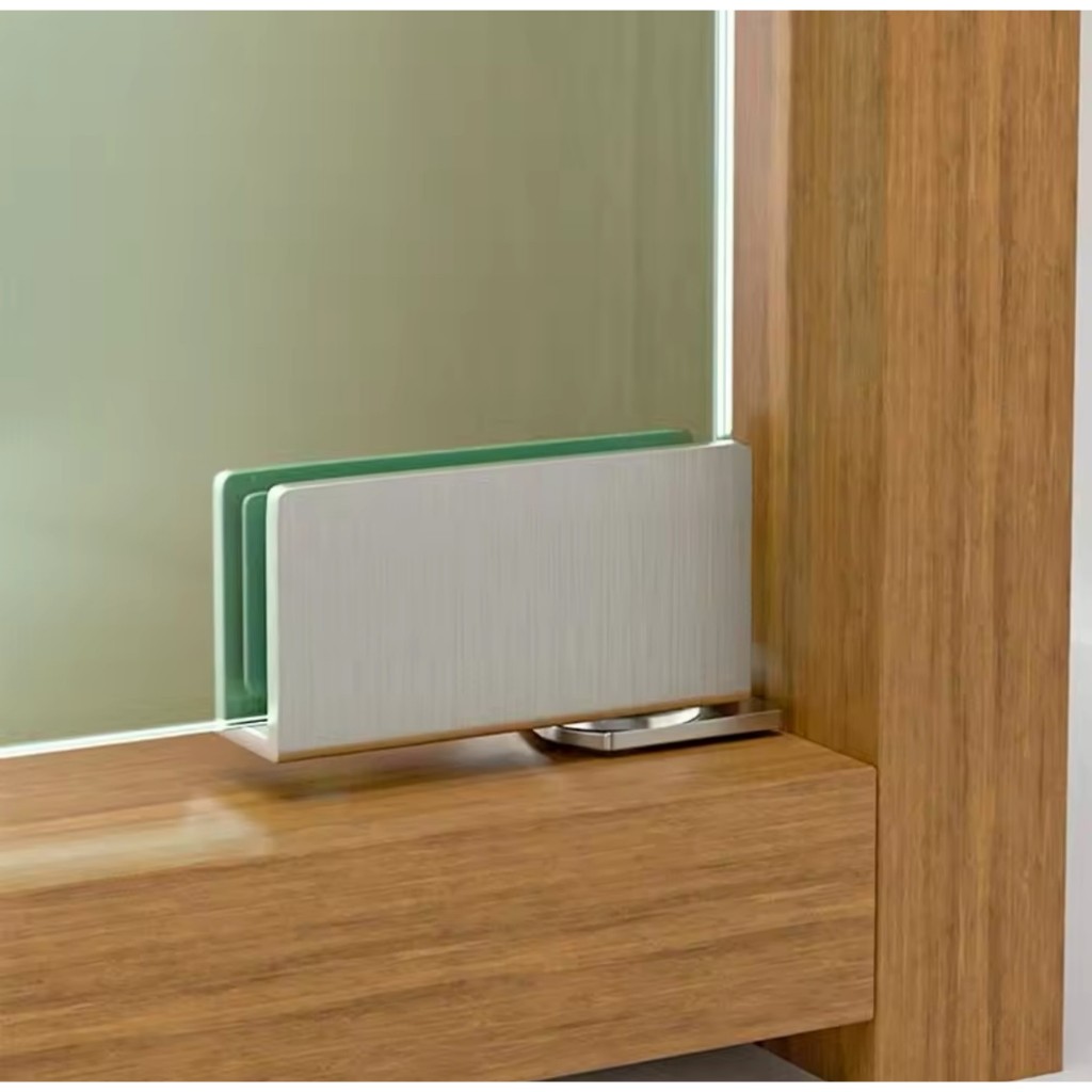 บานพับประตูกระจกแบบไม่เจาะรู 2 ชิ้น ตู้โชว์บานพับตู้กระจกบานพับอุปกรณ์ # TKDL73L01-1 TKDL73L01-2 - รูปที่ 2