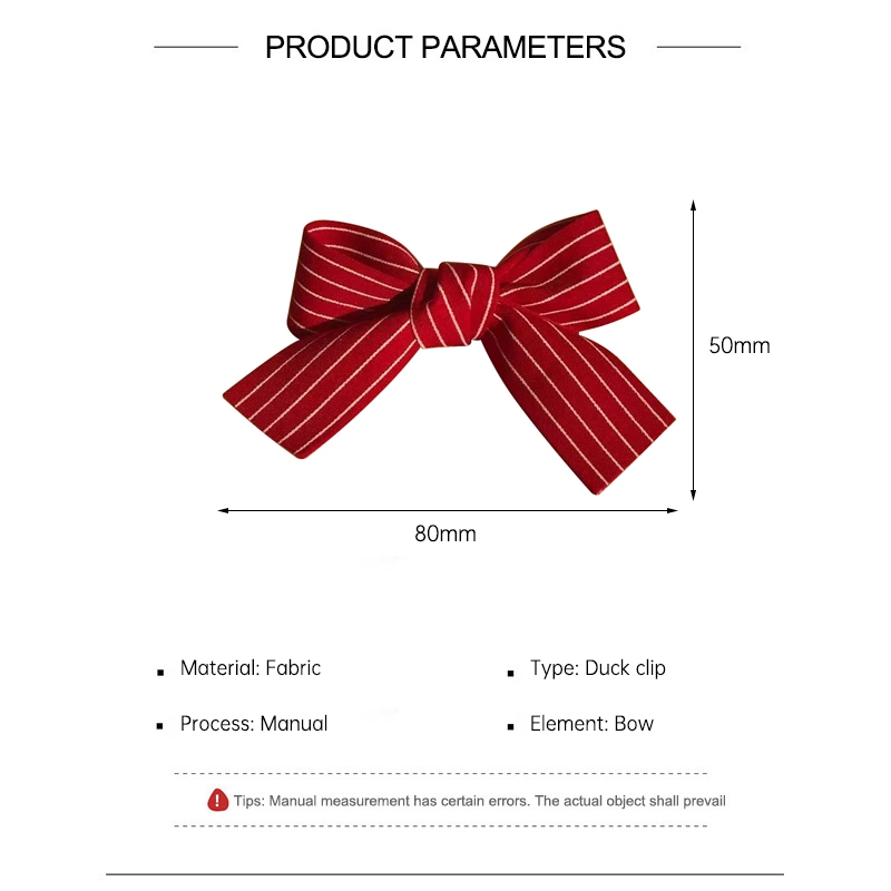 ส่งเร็ว🌼กิ๊บติดผมโบว์สีแดงหวานสไตล์เกาหลีคลิปด้านข้างละเอียดอ่อนนักเรียนเครื่องประดับผมสำหรับเด็กผู้หญิง-Ranliyy - รูปที่ 7