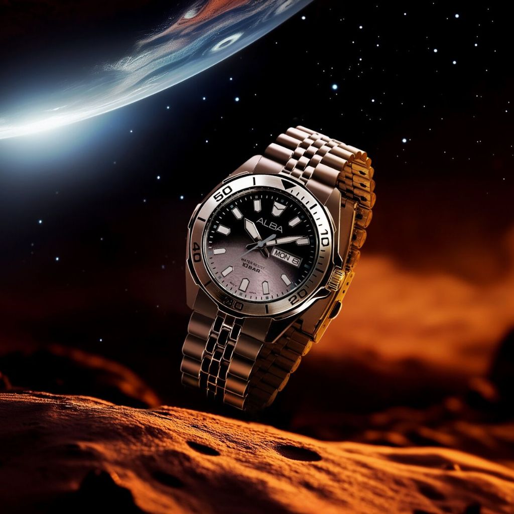 ALBA นาฬิกาข้อมือ Sportive Quartz รุ่น AV3577X Venus ดาวศุกร์   ขนาด 42 mm.