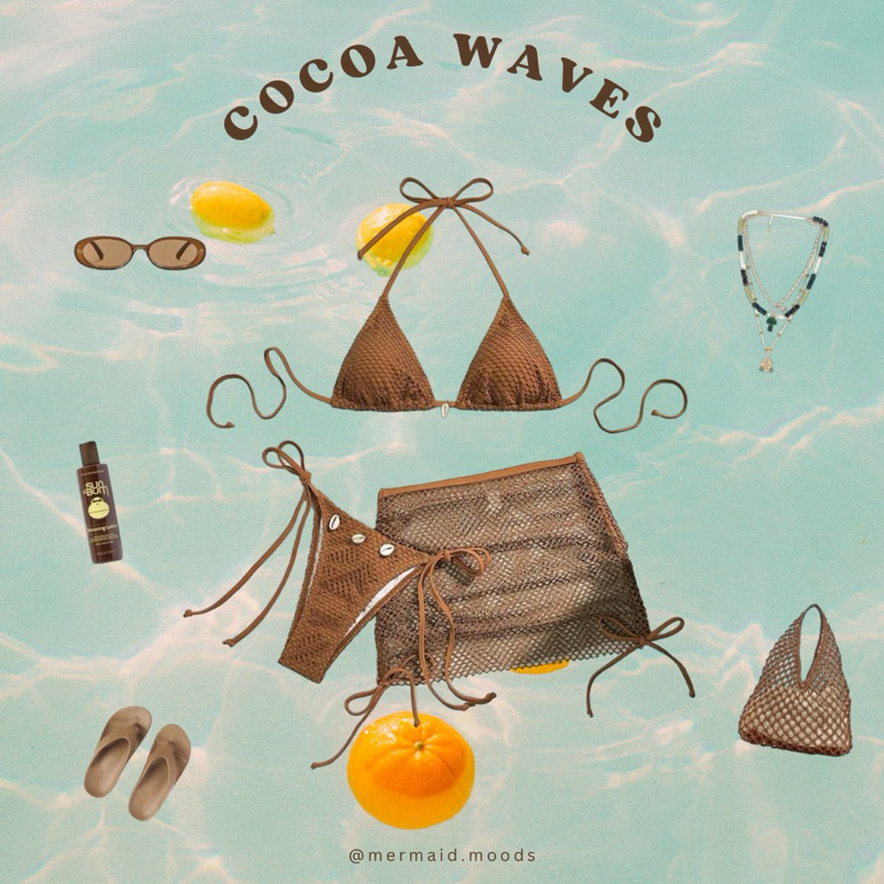 cocoa waves bikini🤎🤎