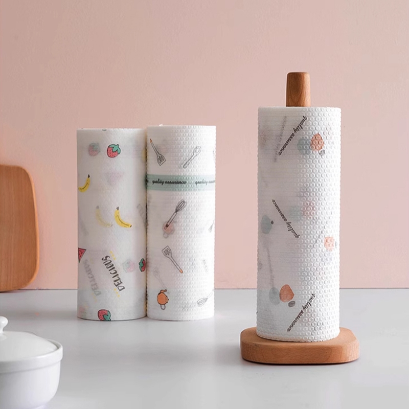 กระดาษทิชชูซักได้ กระดาษอเนกประสงค์ ใช้ซ้ำได้ ไม่สะสมแบคทีเรีย แบบใช้แล้วทิ้ง สําหรับห้องครัว