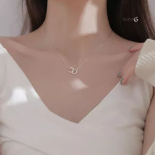 GLAMOR✨สร้อยคอเงินแท้ Accompany จี้สร้อยคอ จี้เงิน รักกัน สร้อยเงิน หรูหราระดับกลาง มีระดับ