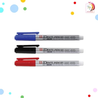 Sakura ปากกาเคมี รุ่น IDENTI PEN กันน้ำ ลบไม่ได้ ปากกาเขียนแก้ว เขียนซีดี เขียนผ้า รุ่น 2 หัว และ 1 หัว (จำหน่าย 1 ด้าม)