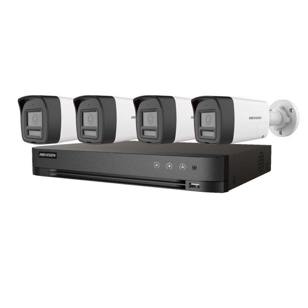 HIKVISION ชุดกล้องวงจรปิด HIKVISION 2mp รุ่น DS-2CE16D0T-LTS *4ตัว + DVR รุ่น iDS-7204HQHI-M1/XT