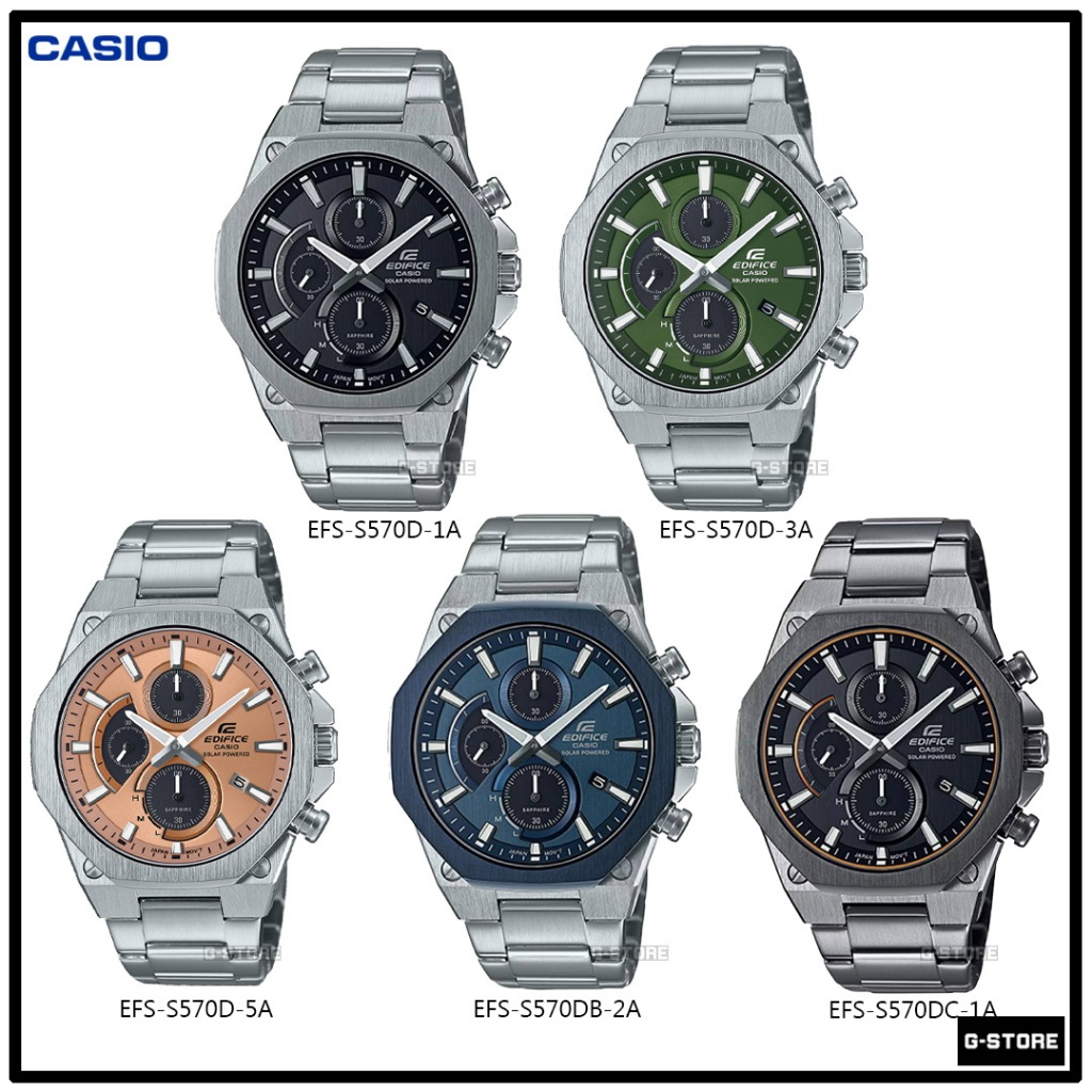 EDIFICE นา่ฬิกาผู้ชาย รุ่น EFS-S570D / EFS-S570D / EFS-S570DB / EFS-S570DC รับประกัน 1 ปี