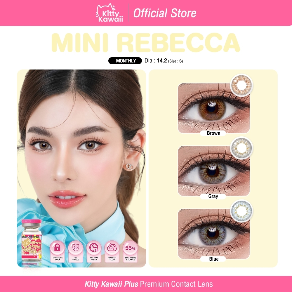 Kitty Kawaii Contact Lens : Mini Rebecca - คอนแทคเลนส์รายเดือนคิตตี้ คาวาอิ พัส (VIAL)
